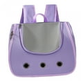 thumbnail image 4 of Mochila transportadora para gatos, mochila de viaje para mascotas con malla transpirable, portátil para gatos y perros Violeta, 4 of 8
