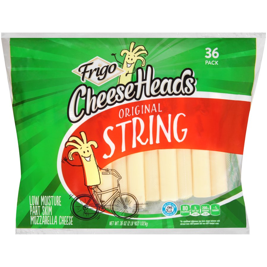 Frigo Cheese Heads Mozzarella String Cheese, 36 Oz., 36 Count Walmart