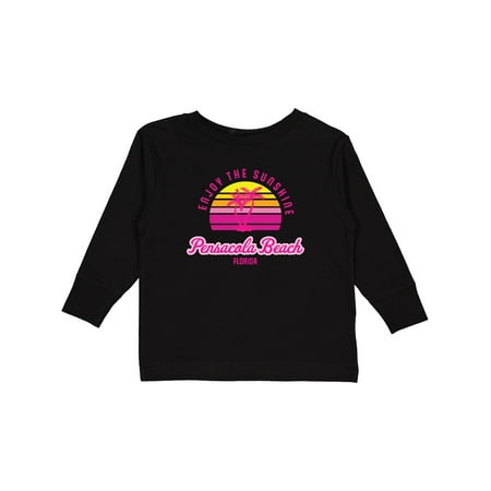 

Inktastic Summer Enjoy the Sunshine Pensacola Beach Florida in Pink Boys or Girls Long Sleeve Toddler T-Shirt