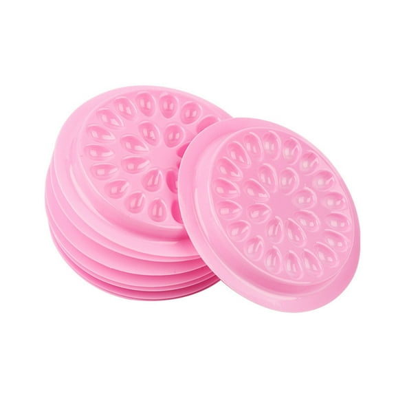 Kripyery 100 pcs Eyelash Glue Holder False Lash Glue Holder Tray Eyelash Extension Glue Holder Pallet Pads Makeup Tool for Eyelash Extensions