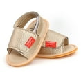 thumbnail image 5 of Uccdo Summer Infant Baby PU Leather Sandals Newborn Soft Sole Flats Shoes First Walkers 0-18M, 5 of 7