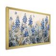 thumbnail image 2 of Designart "Refined Blue And Beige Bonnets Field III" Blue Bonnets Picture Framed Wall Art Living Room, 2 of 5