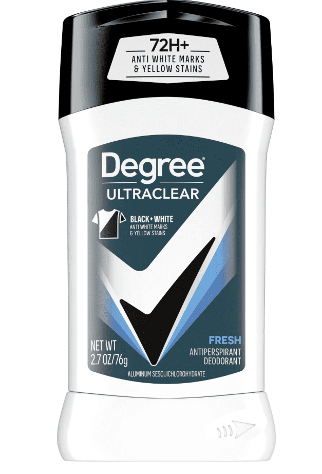 Degree Ultra Clear Long Lasting Men's Antiperspirant Deodorant Stick, Fresh, 2.7 oz