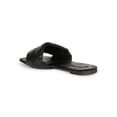 thumbnail image 3 of Women's Square Toe Padded Quilted Design Flat Slide Sandal 20583, 3 of 6