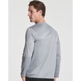 thumbnail image 3 of Real Essentials 3 & 5 Pack: Men's Mesh Quick Dry Athletic Long Sleeve T-Shirt UPF SPF UV Sun (Available In Big & Tall), 3 of 6