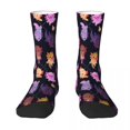 thumbnail image 2 of Calcetines con diseño de axolotl feliz, accesorios para mujer, calcetines de vestir flexibles para hombre, 2 of 5