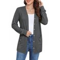 thumbnail image 2 of Shine Up Womens Lightweight Cardigan Button Down Long Sleeve Tops Casual Open Front Cardigans, 2 of 7