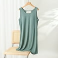thumbnail image 2 of Jalioing Womens Nightgown Sleeveless Comfy Pajama Dress with Built in Bra Casual Loose Sleepshirts Nightdress, 2 of 3