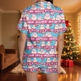 thumbnail image 6 of Tnhcen Christmas Pajamas for Women Short Sleeve Pajama Set Holiday Pajamas Womens 2 Piece Pajama Set Christmas Sleepwear Flannel Pajamas Short Set, 6 of 9