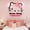 Hello Kitty 1 Black + Pink, variant on Cute Cartoon White Cat 3D Acrylic Wall Stickers, Self Adhesive Hollow Outline Wall Decor with Bunny & Bear Accents, 2 Color Combos Multi Sizes Girly Bedroom Background Wall Art Gift