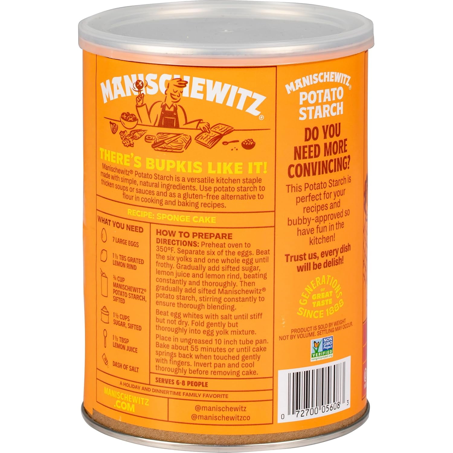 Pack of 12, Manischewitz Potato Starch, 16 oz