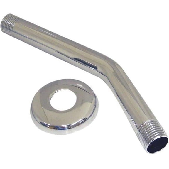 Shower Arm with Flange 8 in., Chrome