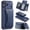 Blue, variant on Magnetic Wallet Card Holder for iPhone 18/17/16/15/14/13/12 Pro Max Plus Series, Strong Magnetic Vegan PU Leather Wallet Stand with 7 Card Slots, RFID Blocking - Blue