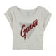thumbnail image 2 of GUESS Blusa con parte superior corta adornada para mujer color hueso extra pequeña, 2 of 2
