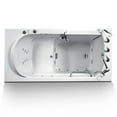 thumbnail image 3 of EnergyTubs Walk-in Bathtub 30 in. x 60 in. Combo Whirlpool and Air Massage + Faucet Set (White) (Right Drain), 3 of 6