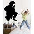 thumbnail image 2 of Wallhogs Haynes Military Soldier II Silhouette Cutout Wall Decal, 2 of 2