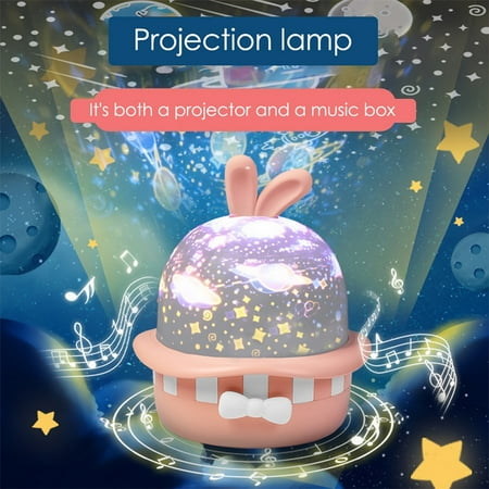 

GiliGiliso Clearance Nightlight Projector USB Cable Rotating Romantic Starry Lamp for Children s