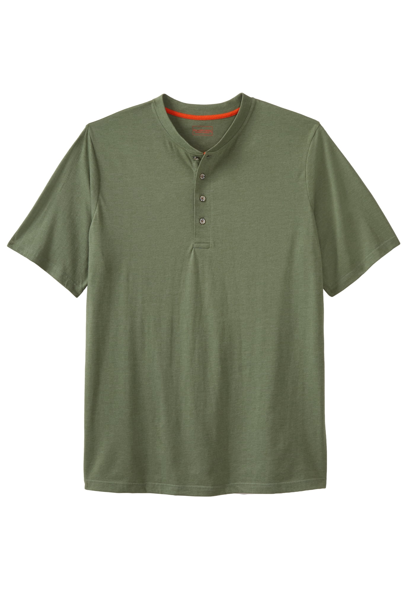 Boulder Creek by Kingsize Mens Big /& Tall Heavyweight Short-Sleeve Henley Shirt