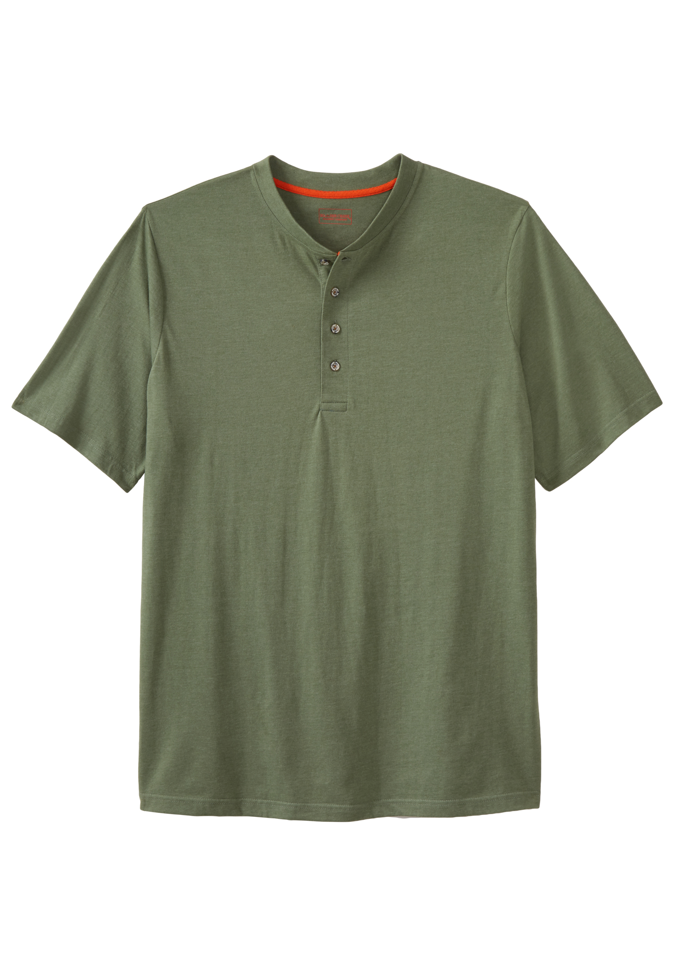 Boulder Creek by Kingsize Mens Big /& Tall Heavyweight Short-Sleeve Henley Shirt