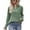 Army Green, variant on Dgankt Shirts for Women Fashion Casual Solid Button V-Neck Long Sleeve T-Shirt,Sizes S-2XL