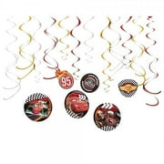 American Greetings Cars Hanging Multi-color Birthday Party Streamers, 12 Count