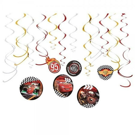 American Greetings Cars Hanging Multi-color Birthday Party Streamers, 12 Count