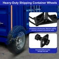 thumbnail image 5 of Shipping Container Wheels Kit Bolt on Wheels 8800Lb Shipping Container Hub Heavy-Duty Container Moving Tools Fits Up to 40Ft Shipping Container, 5 of 9