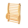 thumbnail image 2 of Respaldo de Sauna con Reposacabezas, Plegable, Antideslizante, Curvo, Práctico, de Madera, Accesorios para Sauna para Meditación, para Mujeres Y Hombr, 2 of 8