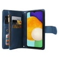 thumbnail image 6 of Dteck Crossbody Wallet Case for Samsung Galaxy A13 5G,Magnetic Leather Card Holder Zipper Wallet Kickstand Heavy Duty Lanyard Strap/Shoulder Strap Cover,Blue, 6 of 8