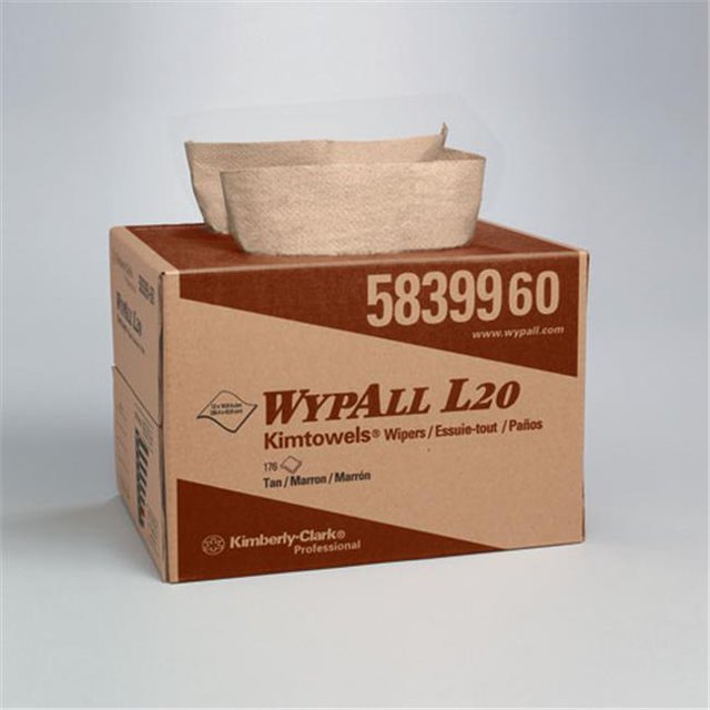 Kimberly-Clark KCC 58399 Wypall L20 Wpr 12.5X16.8 Mlti-P Tan 1/176