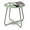 Metal,bean Green, variant on SONGMY Patio Side Table, Round Metal Steel Weather Resistant Portable Patio Tableļ¼ Outdoor and Indoor Patio Small Table for Garden Balcony Yard, Peacock Blue