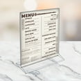thumbnail image 4 of Top Loading Clear Acrylic T-Frame Sign Holder 8.5" Wide x 11'' High-Vertical/Portrait, 10-Pack, 4 of 6