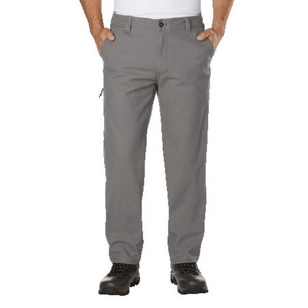 G.H. Bass Co. Mens Flat Front Canvas Terrain Pant (Gray,42X32)