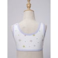 thumbnail image 5 of iixpin Girls Sports Bra Kids Cute Print Unpadded Crop Top Cotton Soft Seamless Cami Bralette Undershirts Flower B 7-8, 5 of 7
