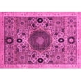 thumbnail image 1 of Ahgly Company Indoor Rectangle Abstract Pink Modern Area Rugs, 8' x 10', 1 of 4