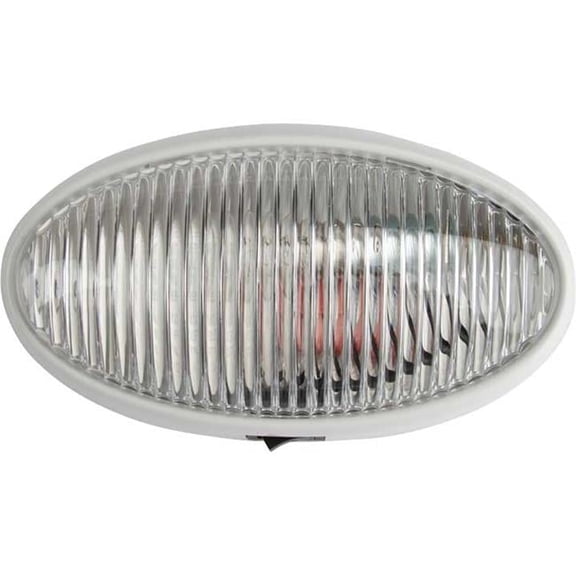 Valterra Products VLPDG71257VP Oval Standard Incandescent Switch Porchlight, White