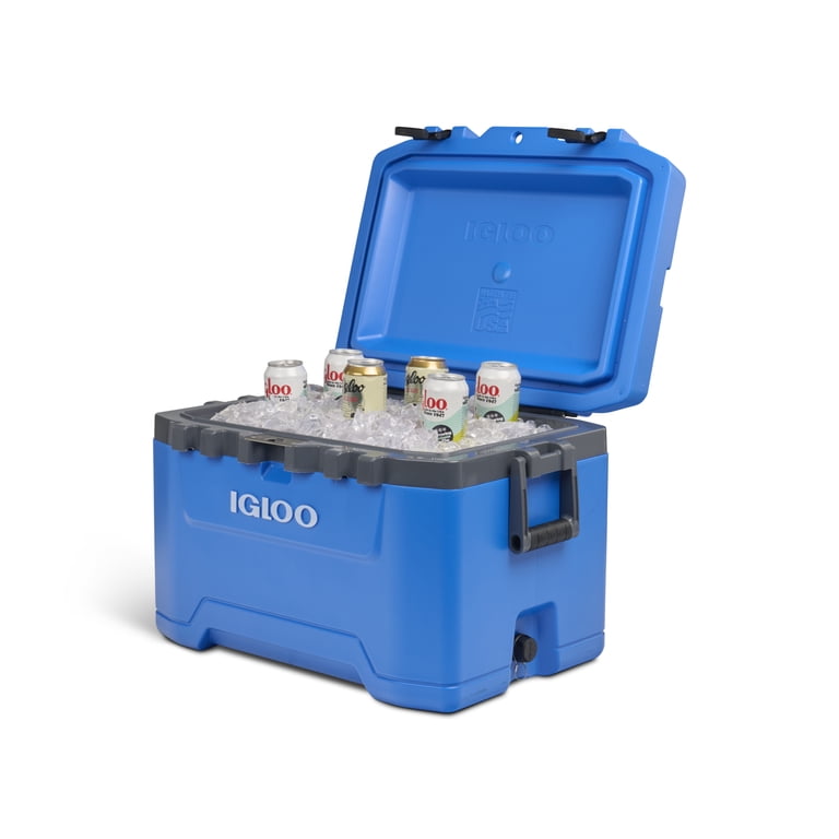 冷凍ADL50 M50 Igloo 50 QT Overland Ice Chest Cooler, Blue - Walmart.com