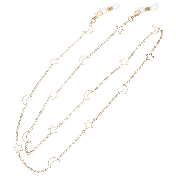 FONDOTIN Glasses Hanger Around Neck Glasses Lanyard Copper 1Set Golden