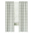 thumbnail image 2 of Modern Farmhouse 2 Piece Rod Pocket Large Buffalo Checkered Plaid Curtains - Assorted Colors & Sizes, 2 of 2