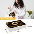thumbnail image 5 of Eyeball Bracelet Holder Jewelry Box Organizer PU Leather with Removable Compartment Portable, 5 of 6