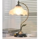 thumbnail image 4 of Lámpara de mesa de cristal con forma de flor, lámpara de mesa for dormitorio, lámpara de mesita de noche, bombilla LED, estilo vintage, elegante y tradicional., 4 of 9