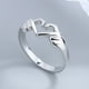 thumbnail image 3 of Anillos para mujer, regalos para mujer, moda para damas, manos geométricas abiertas que corazón, joyería de moda, anillo para damas, 3 of 5