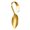 Gold, variant on Attractive Bend Metal Spoon Excellent For Seafood Dishes And Puddings