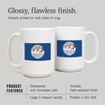 thumbnail image 4 of 15 fl oz Ceramic Mug, Phoenix, Arizona, Colorful Hanging Feathers, Contour, Dishwasher & Microwave Safe, 4 of 5