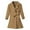 Brown, variant on Mercatoo Girls Dress Coat Lapel Wool Blend Long Winter Jackets with Pockets&Belt Kids Mid-Long Notch Buttoned Outwear