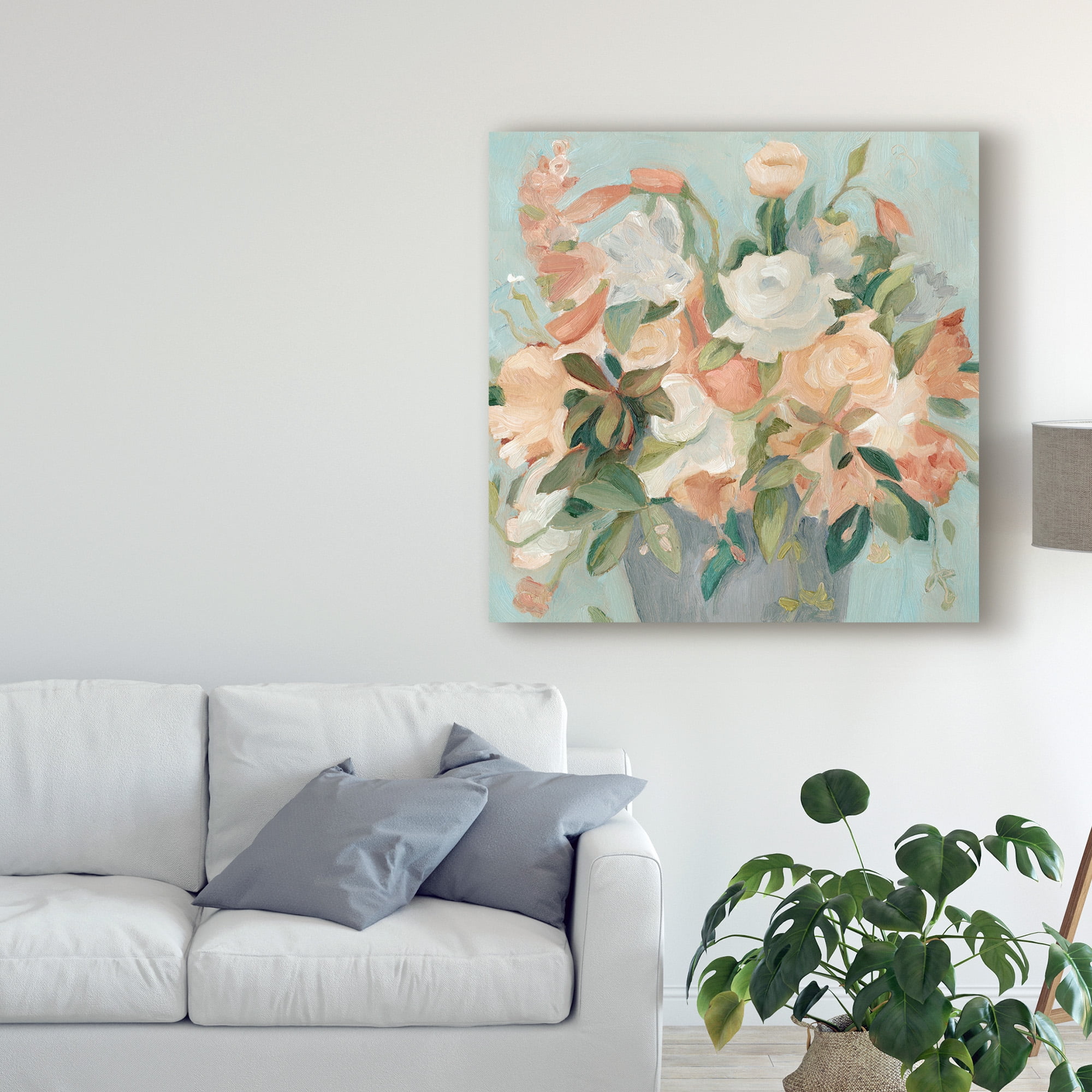 Trademark Fine Art 'Soft Pastel Bouquet II' Canvas Art by Emma Scarvey