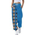 thumbnail image 1 of Gibobby pantalones de mujer Mujer Otoño e Invierno Casual moda Navidad divertido impreso cintura elástica pantalones deportivos pantalones casuales (Aqua, S), 1 of 5