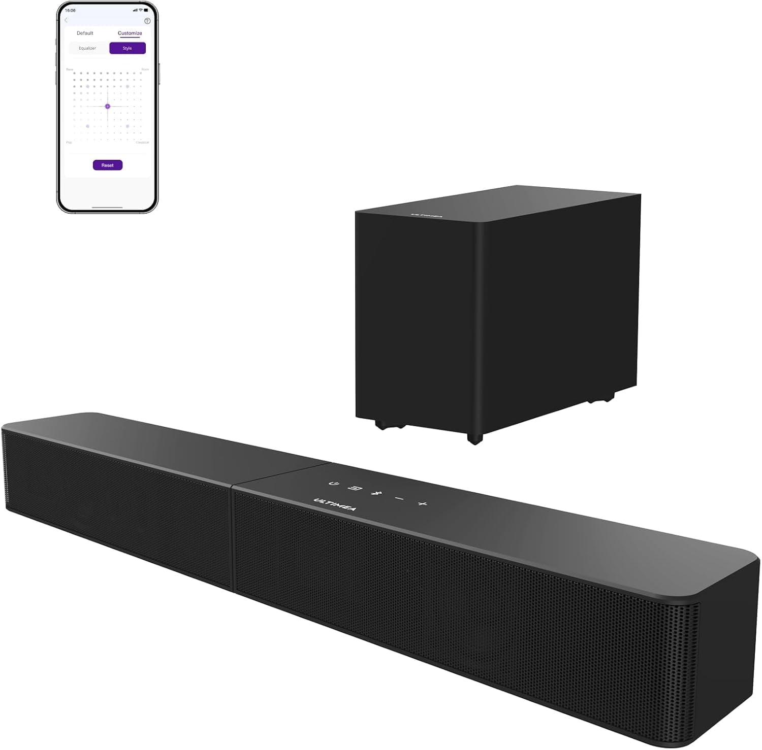 TaoTronics Soundbar, 40-Inch Sound Bar with Display Screen, Wired
