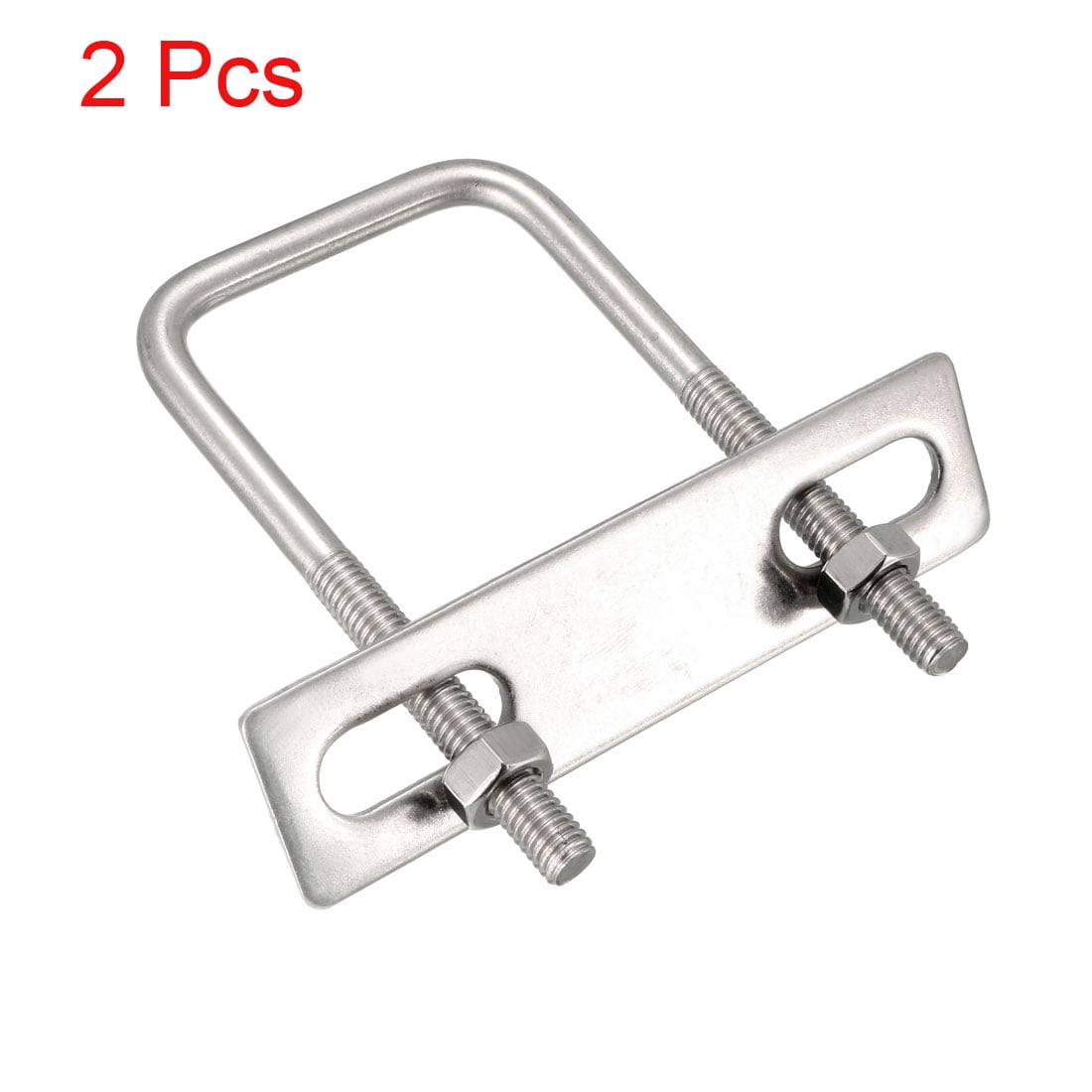 Unique Bargains 304 U-Bolts with Nuts and Secure Fastening M6 D 1.57" W x 3.15" L