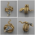 thumbnail image 4 of MasteelfCA Bague en Forme de Serpent, Bague Créative Mode Unisexe, 4 of 7
